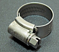 ヒーターホース(12.7mm)へのORBITホースバンド(16-22)の装着